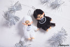 Colección Monchhichi Colors Blanco  – Peluches Llavero Originales Japón