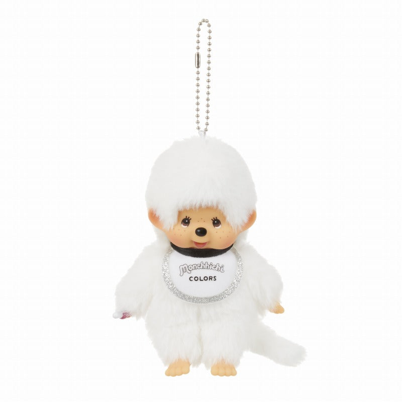 Colección Monchhichi Colors Blanco  – Peluches Llavero Originales Japón