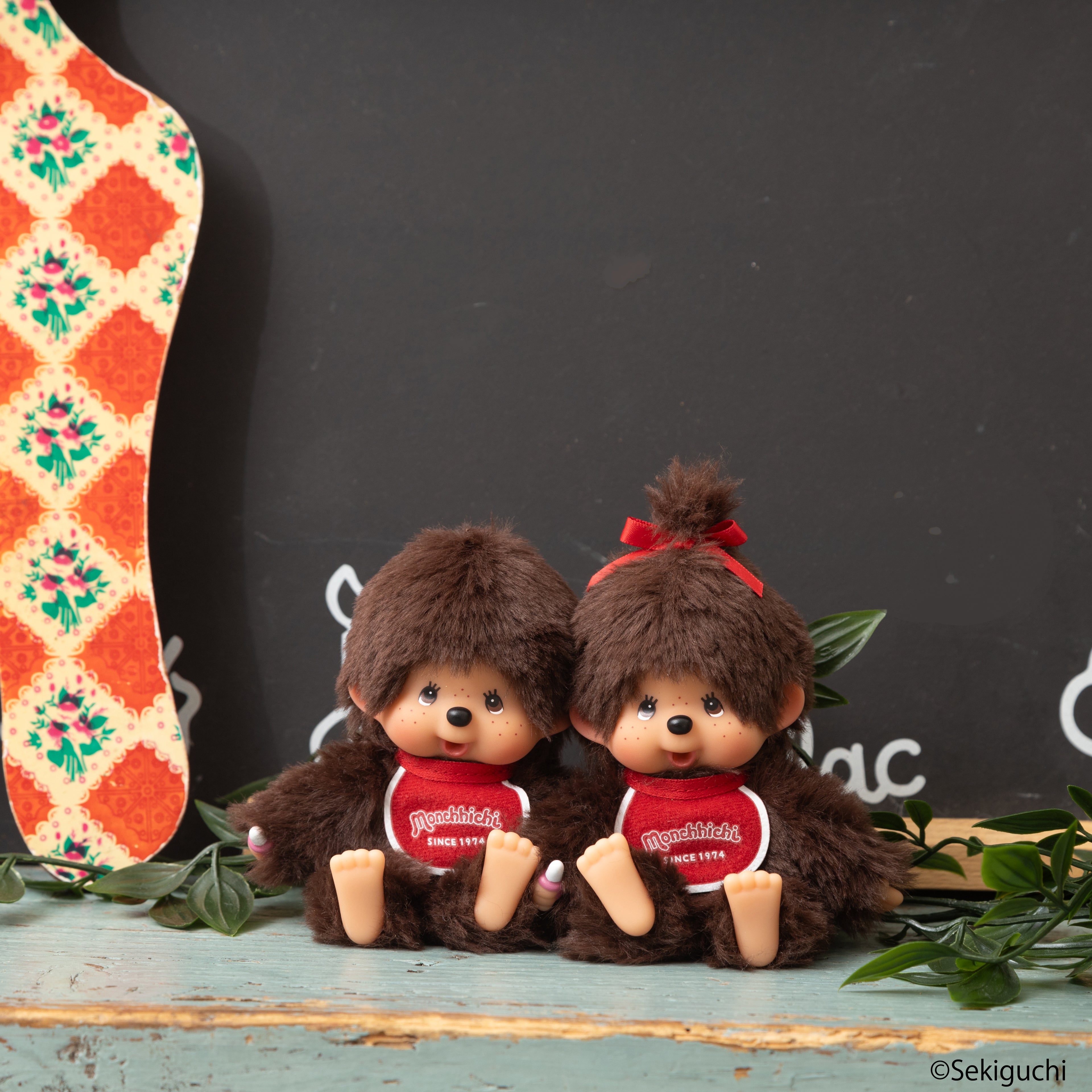 Monchhichi Niña Bebé Clásico Llavero Japón – Peluche Original Kawaii Coleccionable