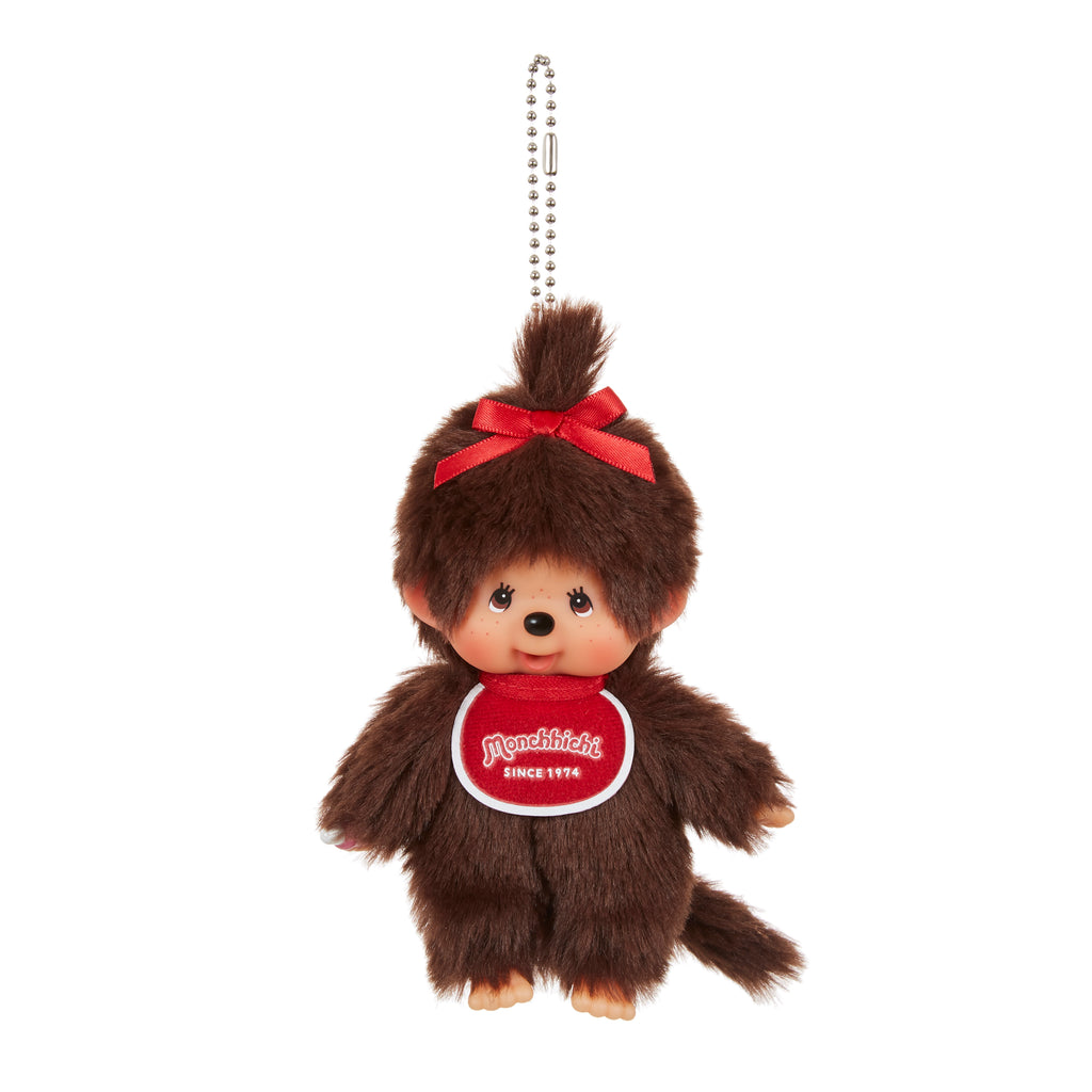 Monchhichi Niña Bebé Clásico Llavero Japón – Peluche Original Kawaii Coleccionable