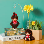 Monchhichi Niña Bebé Clásico Llavero Japón – Peluche Original Kawaii Coleccionable
