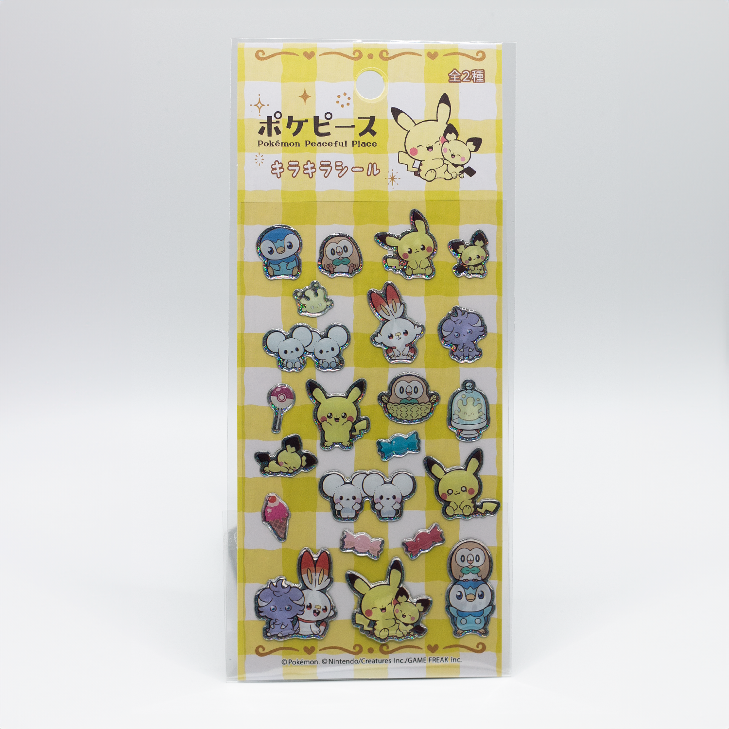 POKÉMON SET STICKERS Peaceful Place Yellow