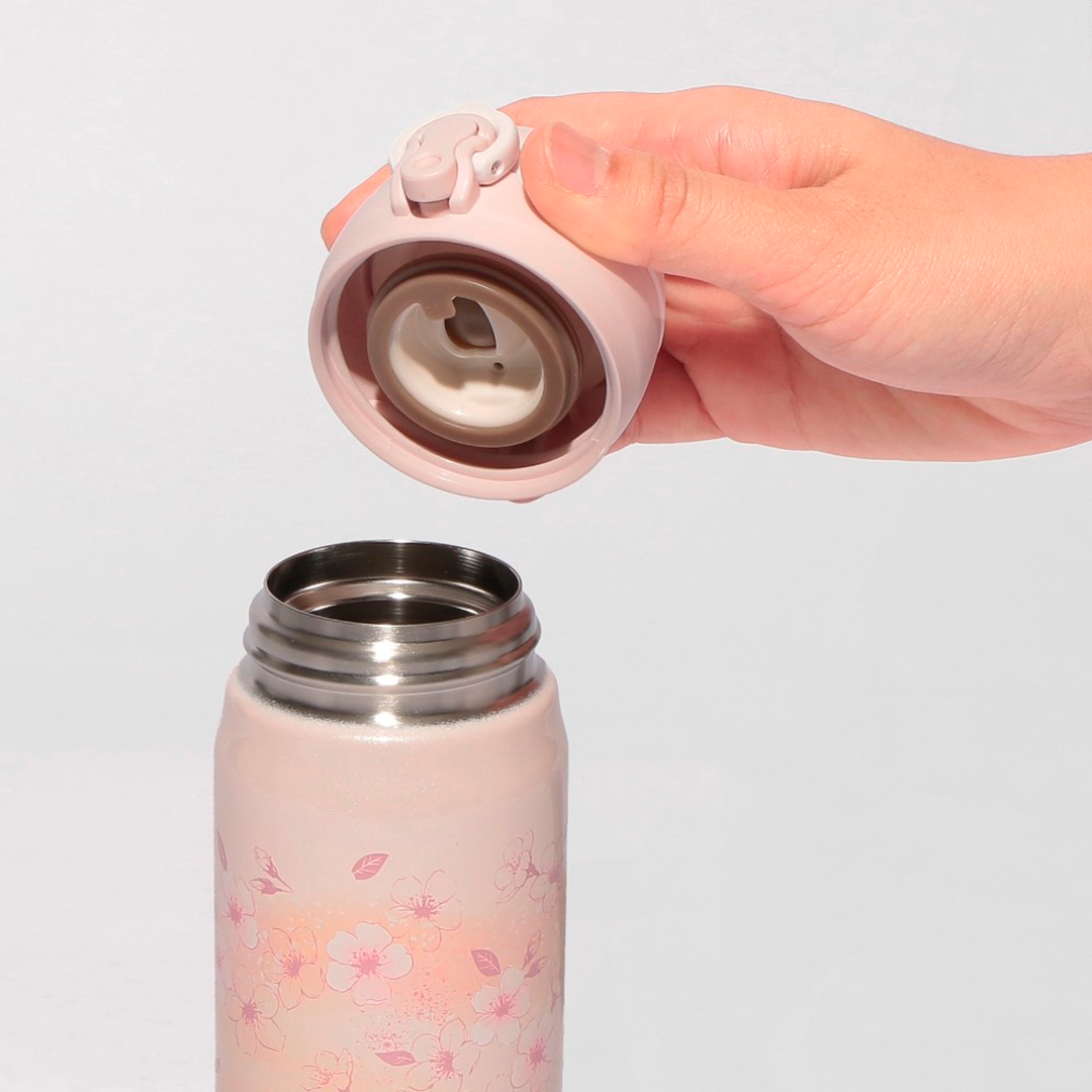 STARBUCKS SAKURA2026 Handy Stainless Steel Bottle Pink Beige 500ml