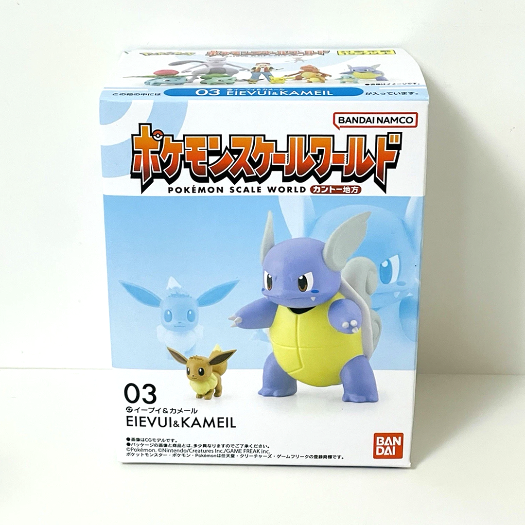 Pokémon scale Eevee & Wartortle Bandai