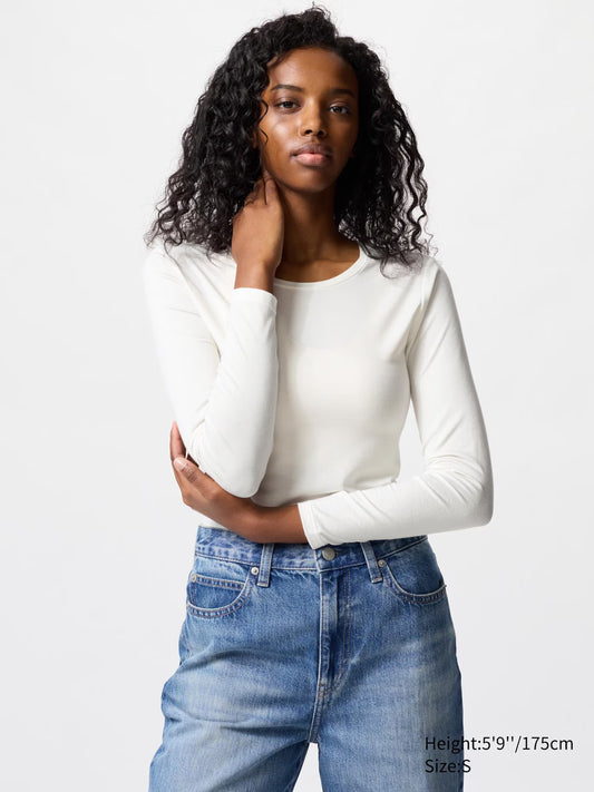 Camiseta HEATTECH Térmica cuello redondo Uniqlo